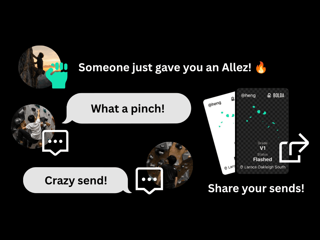 Bolda community feed with send sharing and beta discussions